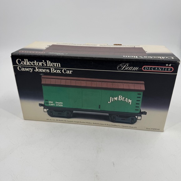 Jim Beam Decanter Casey Jones Box Car Collector Item Kentucky Bourbon Whiskey - Picture 11 of 12
